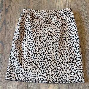 J Crew Animal Print Skirt